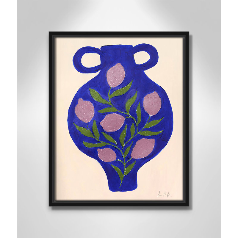Impression de vase Colette n ° 03 par Camilla Bergqvist, Noir, H 15,5 po x l 12,5 po