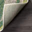 Tapis vert / beige à motif floral Schiavone-400990742