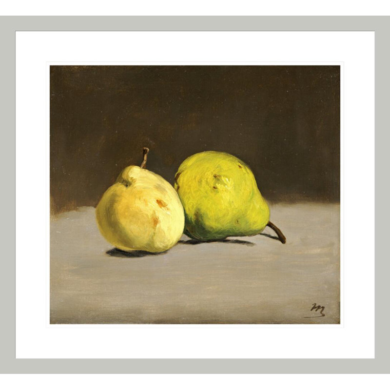 Deux Poires by Framed Giclee Print, 23.5" H x 25.59" W