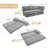 Carrow Modern Compression Chenille Upholstered Boneless Convertible Sofa Bed with Space-Saving Design-691312695
