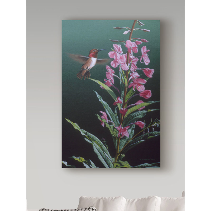«Fireweed» d'Etelca, impression sur toile tendue, H 19 po x l 12 po x P 2 po