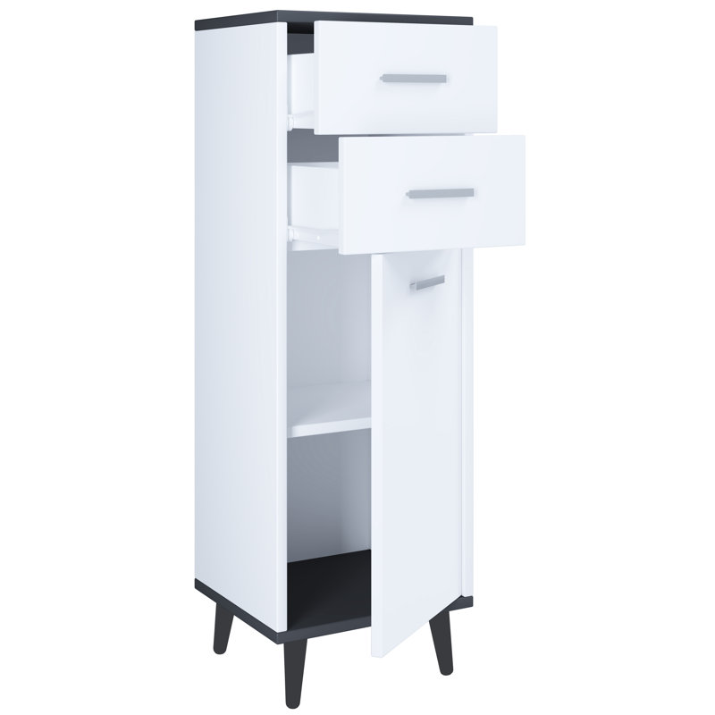 Johannesburg 32cm W Chest of Drawers, Grey/Brown/Blue