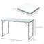 Table de camping pliante portative en aluminium facile à nettoyer