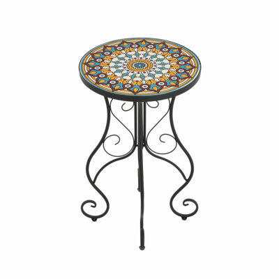 Micheal Ceramic Top Side Table