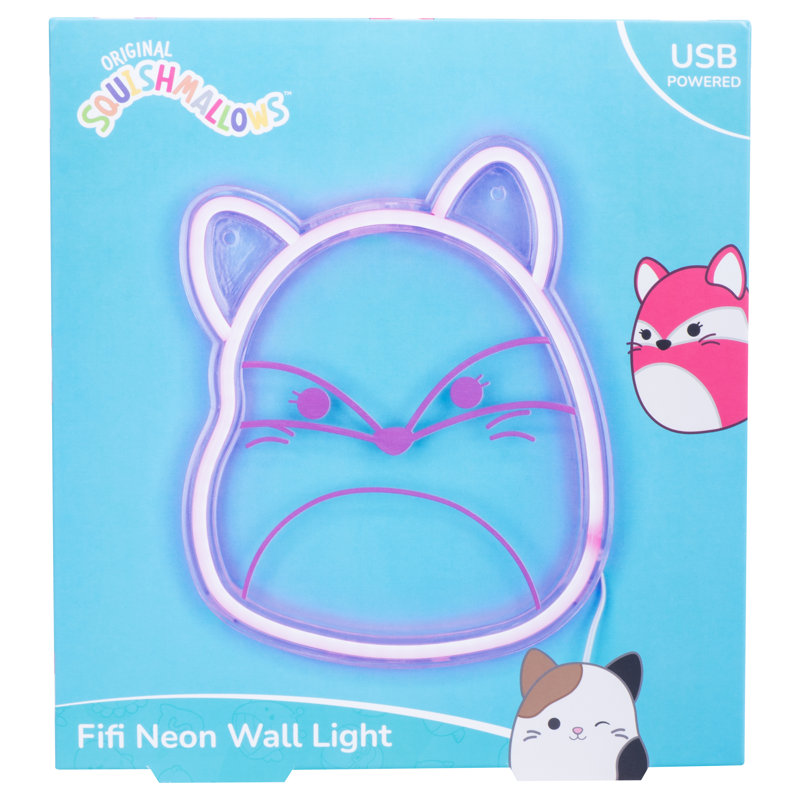 Squishmallows Fifi Neon Wall Light 22.5" LED Sign