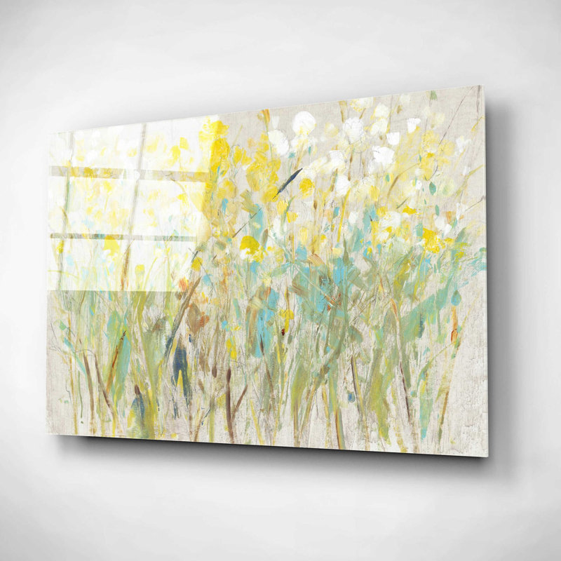 «Floral Cluster I» par Tim O'Toole, art mural en verre acrylique, H 16 po x l 24 po x P 0,2 po