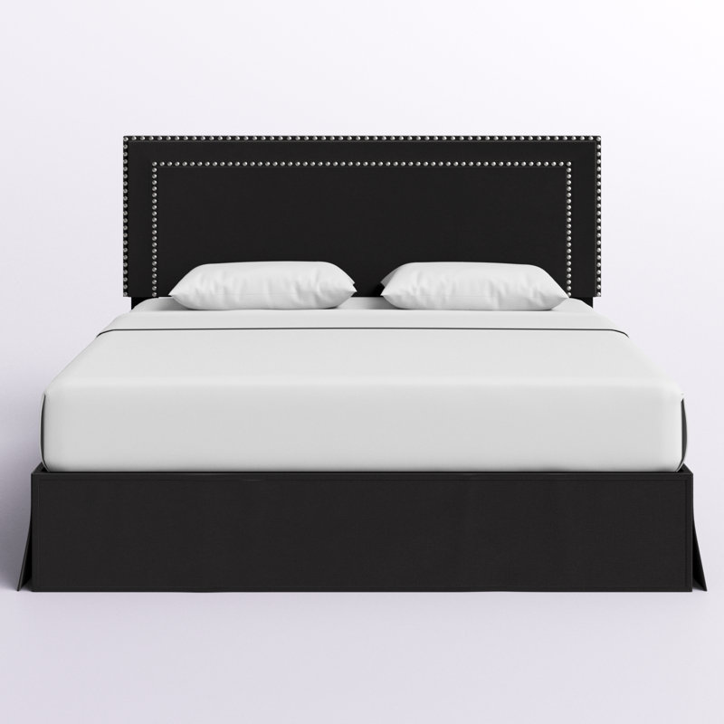 Aroz Upholstered Standard Bed, Black, King