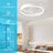 20" 6-Speed LED Dimmable RGB Reversible Modern Caged Ceiling Fan With Light And Remote Control