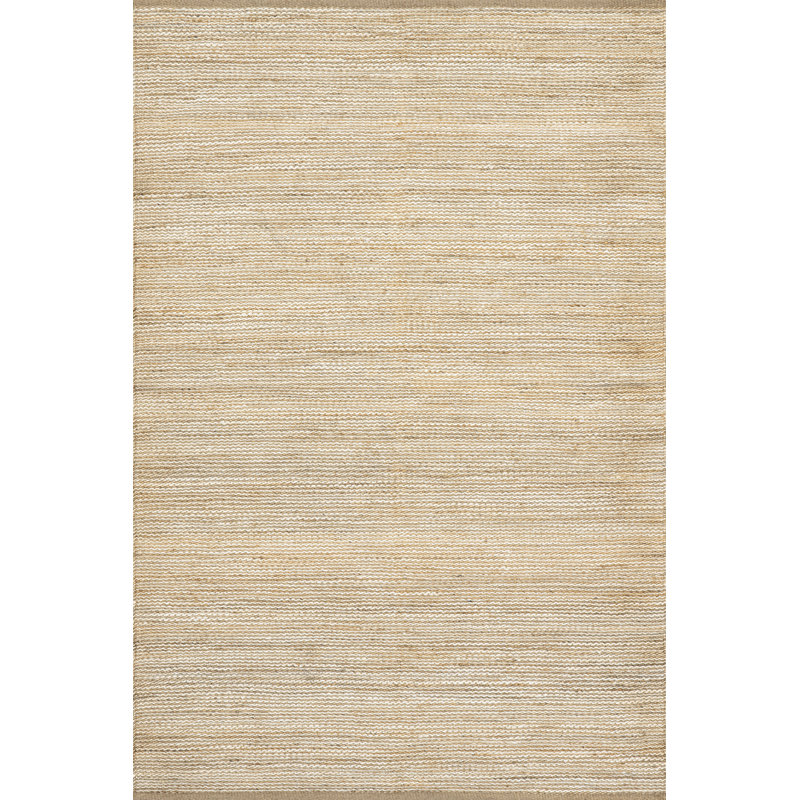 Home Conservatory Striped Handwoven Jute Area Rug, Runner 2'6" x 8'