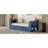 Full Size Daybed With Removable Desk, Storage Drawers & Hydraulic Side Table, Blue-1075507146-1075507147