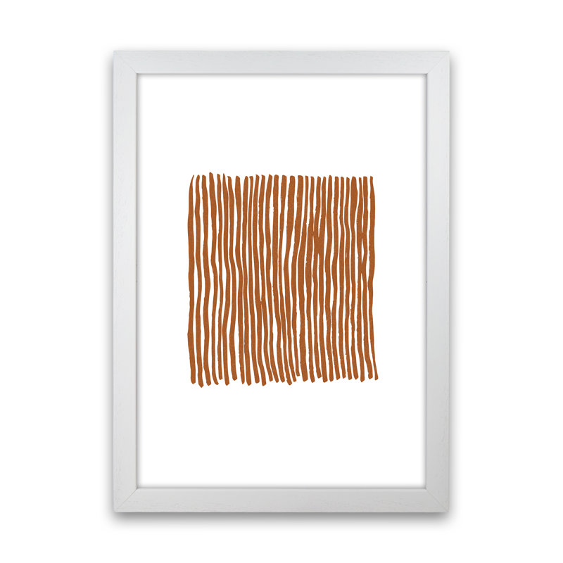 Abstract Parallel Lines by Planeta444 - Print, 34cm H x 25cm W x 3cm D, White Framed