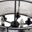 Jairdan 5-Light Dimmable Ripple Glass Drum Chandelier-1165607381