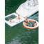 2.4x2.4m Inflatable Floating Dock, Non-Slip Swim Platform with Pump for Pool & Lake