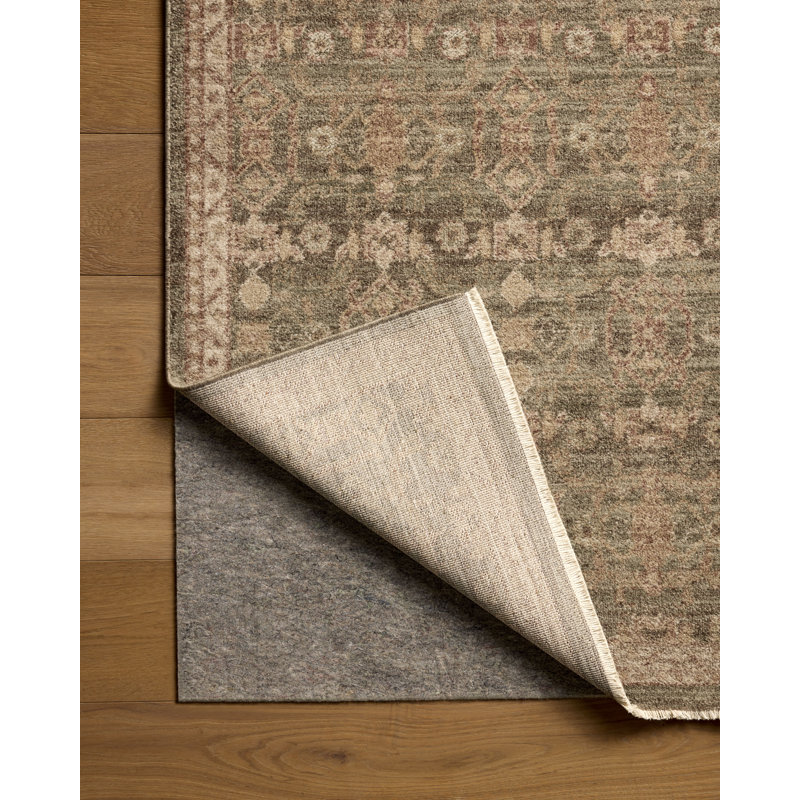 Tapis lagon / épice Magnolia Home par Joanna Gaines x Loloi Storrie, 5 pi 3 po x 7 pi 6 po