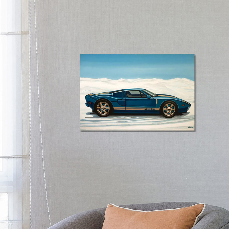 Ford Gt 2005 by Paul Meijering - Wrapped Canvas Print, 45.72cm H x 66.04cm W x 1.9cm D