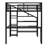 Metal Loft Bed With L-Shaped Desk And USB, Wardrobe And  Shelf, High Loft Bed With LED For Kids Teens Adults-268928733-268928735
