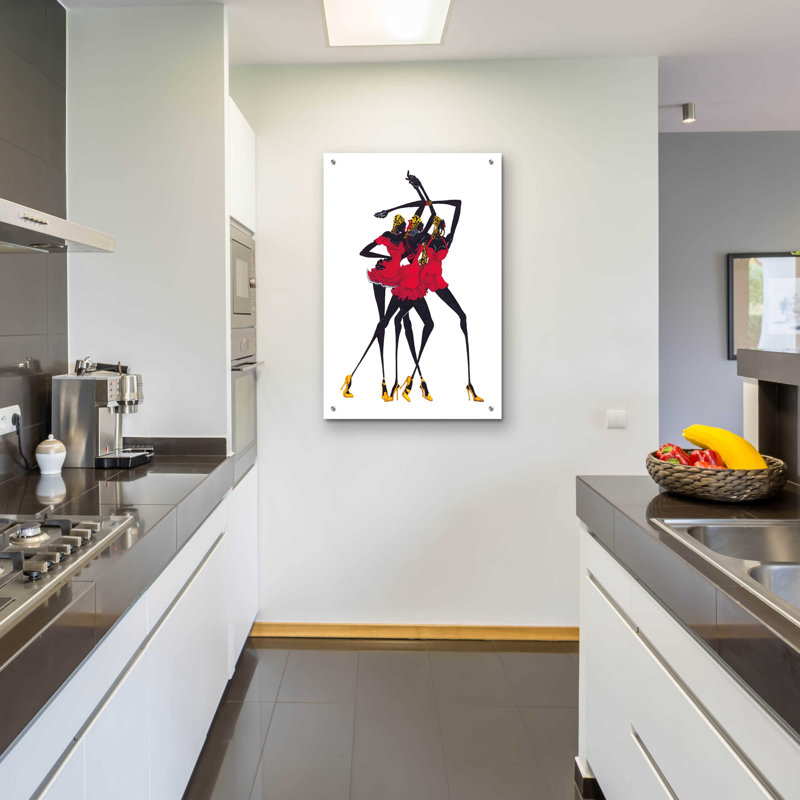 «Little Red Dress» par Shan Kelly, H 36 po x l 24 po x P 0,2 po