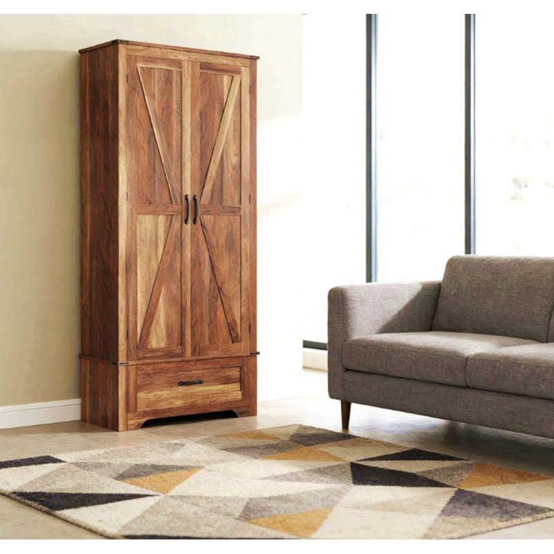 Armoire de cuisine, armoire avec tablettes réglables