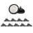 Dimmable Round High Bay Ceiling Light (Set of 10)