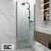 34-35.5 in.W x 72 in.H Pivot Frameless Glass Shower Door