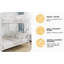 Lit superposé en fer, lit simple supérieur et double inférieur, cadre de lit en métal pour la maison, dortoir, chambre d'amis-939671322