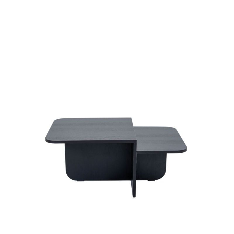Two-Tier Rectangular Coffee Table, White, White