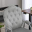 Chaise de bureau, chaise d'ordinateur, chaise de bureau capitonnée avec roulettes, hauteur réglable et fonction d'inclinaison