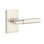 Myles Round Privacy (Bed & Bath) Door Lever with Rectangular Rosette