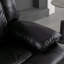 Manuel de cinéma à 2 places avec fauteuil inclinable manuel avec fonction de fauteuil inclinable avec bande lumineuse à DEL Deux avec 2 porte-gobelets et un avec rangement escamotable avec boîte de rangement pour le salon, la chambre à coucher