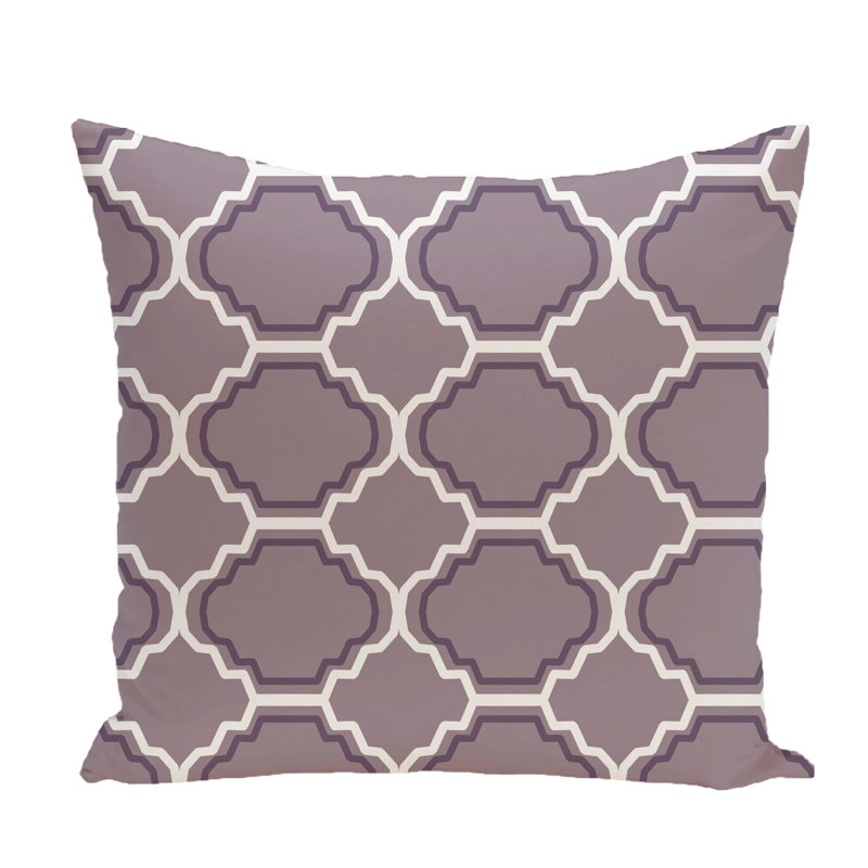Housse de coussin carré Road to Morocco, H 16 po x l 16 po x P 1 po, Mauve