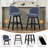 Aadhvika Upholstered BarStools with Solid Wood Frame-104100026-104100028