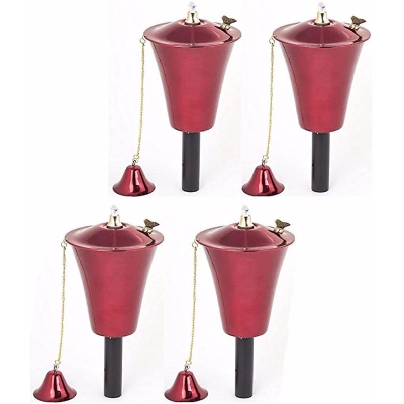 Kona 59'' Metal Citronella Tiki Torch, Cranberry 