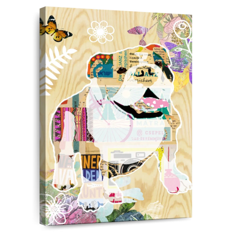 Brampt Pop Art Bulldog II, 39" H x 26" W
