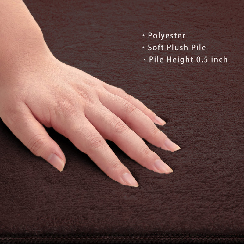 Tapis d'escalier intérieur antidérapant Scarlettrose, Marron foncé, 14