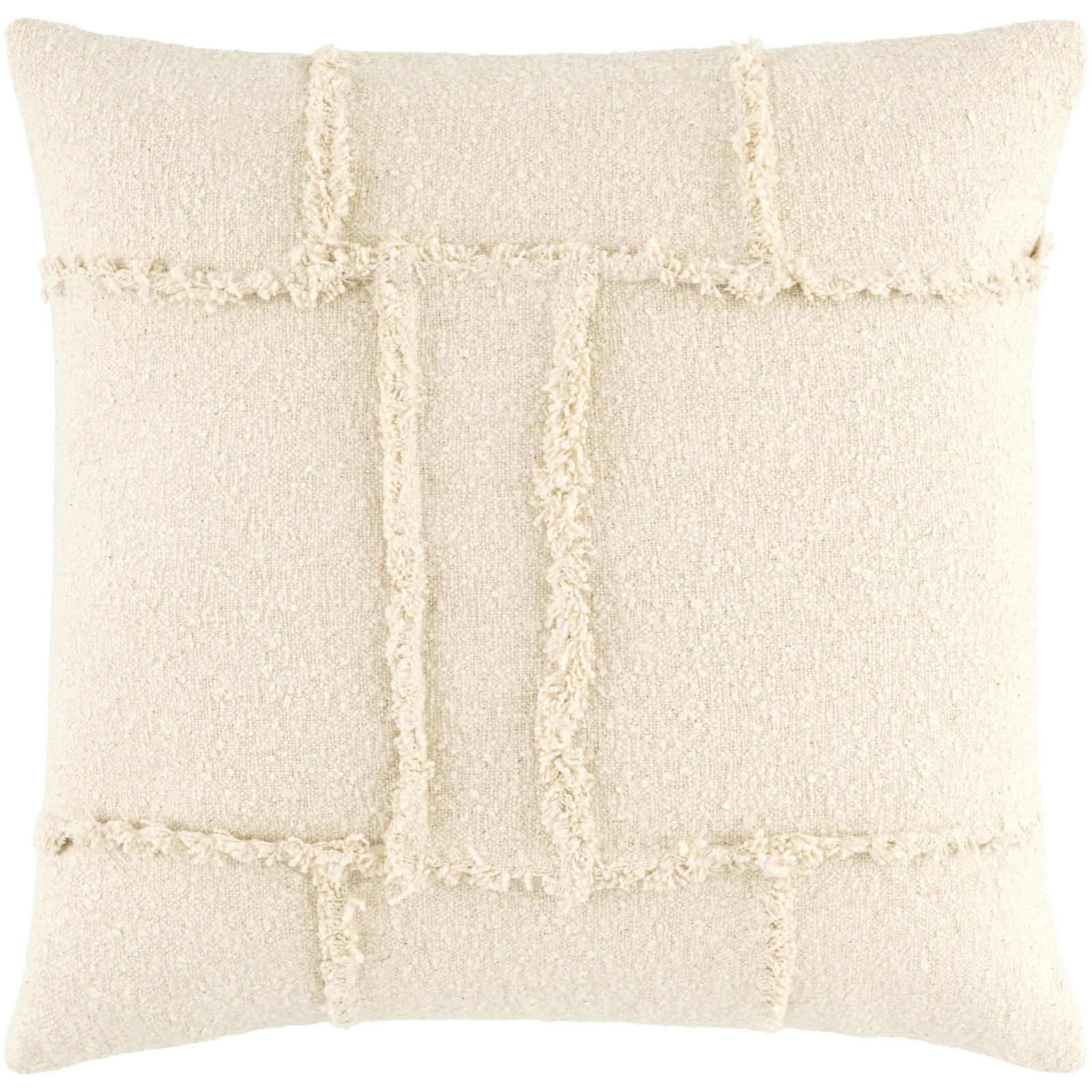 Yulara Accent Pillow Cover & Insert, Polyester, Ivory, Rectangle 13"H x 20"W