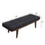 Banc gris et chêne touffeté