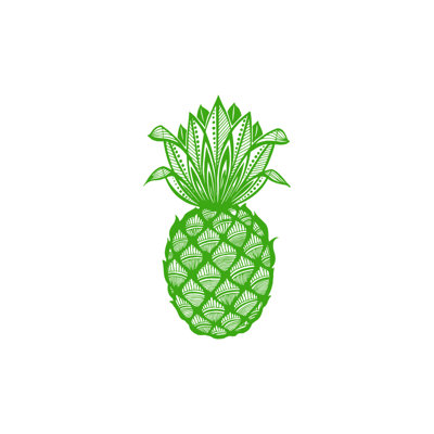 Décalcomanie murale fruits de pin ananas Barringer