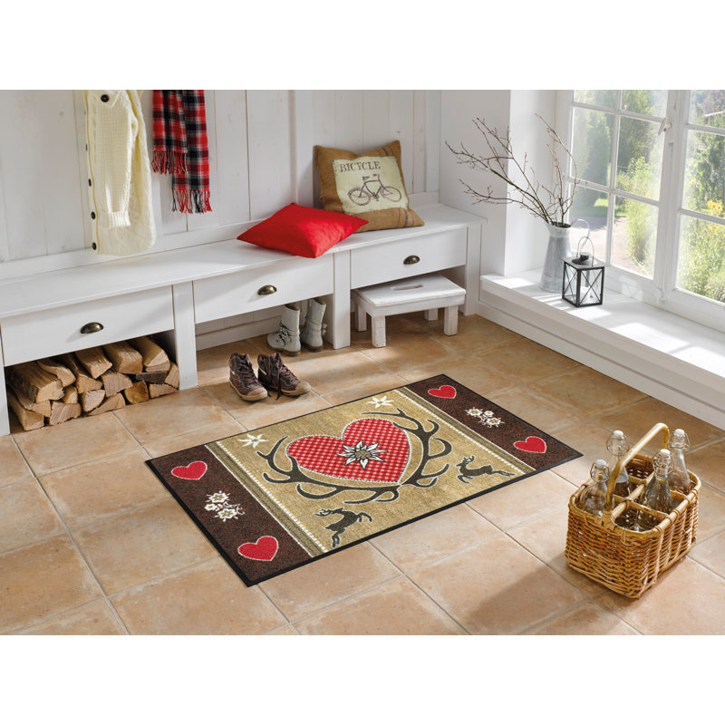 Non-Slip Valentine's Day Indoor / Outdoor Doormat, Rectangular 75 x 120cm