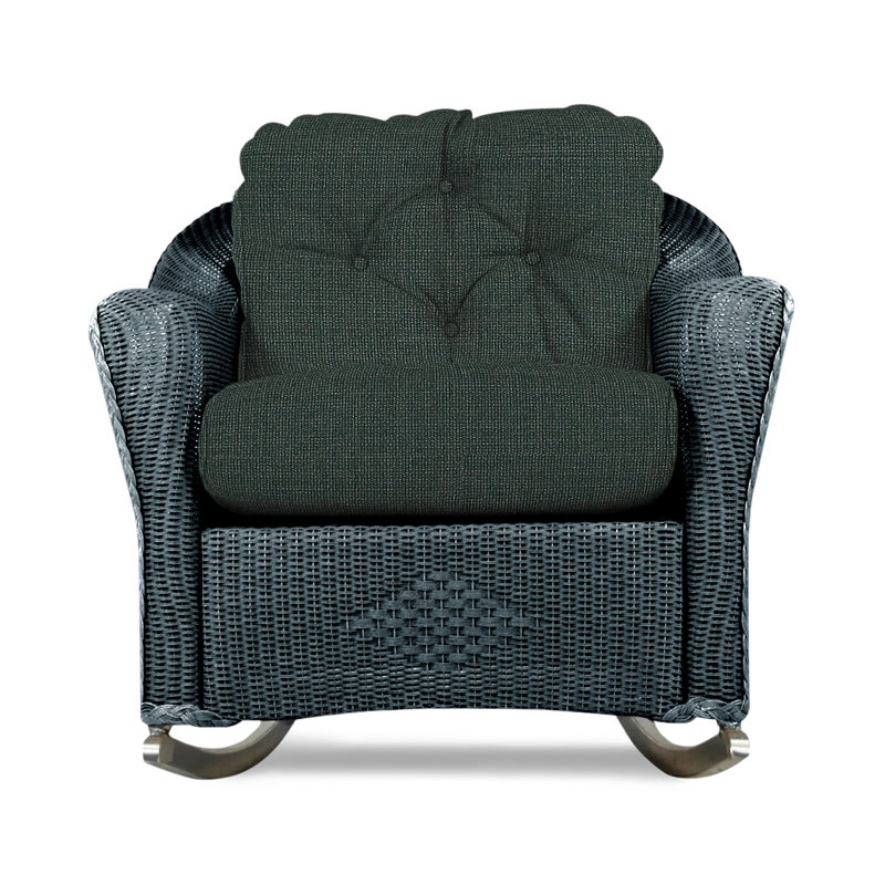 Reflections Outdoor Rocker Chair, Flagship Lapis Sunbrella®, Denim Blue
