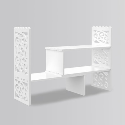 Desktop Organizer Desk Storage Shelf Space Saver