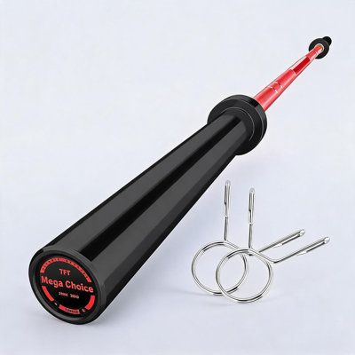 7 Ft   Barbell for Home Gym – 1500LBS Capacity. Standard 2" Sleeves