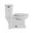 Whitehaus Collection Magicflush 1.28 GPF Elongated 17 Chair Height Floor Mounted Flushometer Toilet with Seat Included