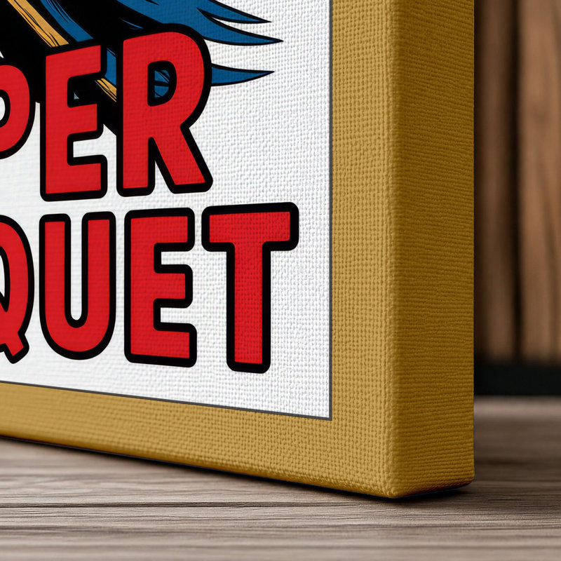 Reaper Banquet Retro - Wrapped Canvas, 36x24 - 91.4 x 61.0 cm, Ochre Border