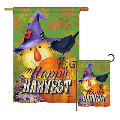 Double Sided Polyester Thanksgiving Flag Set