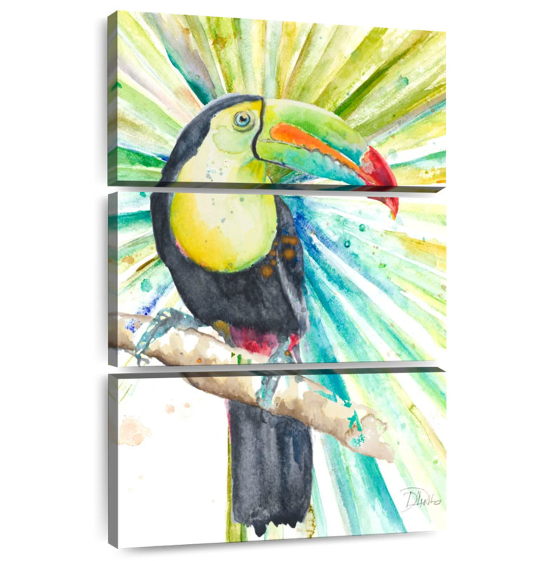 Toucan tropical brillant Brampt, H 32 po x l 20 po