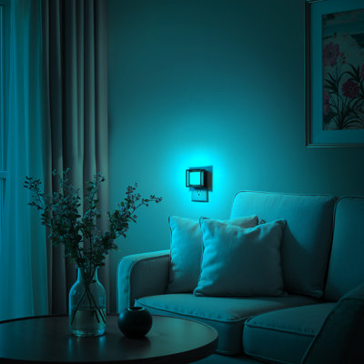 Black Philips-Style Plug-In RGB Color Changing Night Light