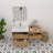 Mellani 54 Inch Floating Bathroom Vanity & Makeup Table Set
