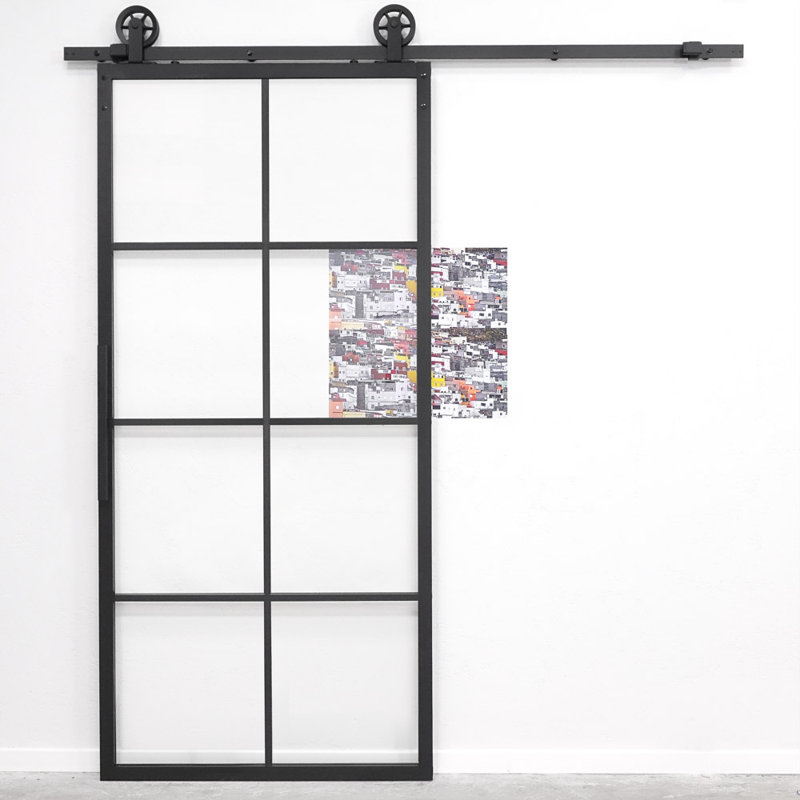 Larissa Metal Sliding Door, 210cm H x 100cm W x 3cm D