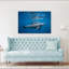 Underwater Dolphin Family Dolphin Tropical Wall Art Print 1 Piece Wrapped Canvas Wall Art-272205728