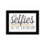 «No Selfies In Bathroom By, Ready To Hang Photo, 20,98 po x 14,62 po, papier multicolore, cadre noir», art décoratif, papier